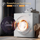 Portable Clothes Dryer, 1400W Fast Drying Front Load Tumble Laundry Dryer MD DC PRINT