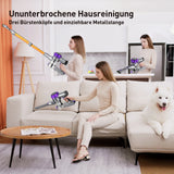 YISORA Cordless Vacuum Cleaner, 40Kpa 55Mins Running Time for Pet Hair
