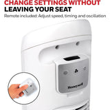 Honeywell QuietSet Whole Room Oscillating Tower Fan with Remote, White