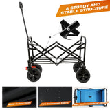 Mini Folding Wagon Garden Shopping Beach Cart