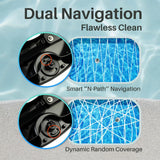 Cordless Pool Cleaner with 5000mah Up to 120 Mins Run time Two Adjustable