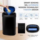 Trash Can 13 Gallon Trash Can Kitchen Automatic, Motion Sensor & Touch-Free