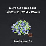Micro-Cut Paper Shredder, 6-Sheet High-Security P-4