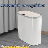 13L Motion Sensor Bathroom Trash Can with Lid,Small Automatic Garbage Can