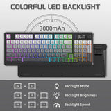 M96 Wireless Gaming Keyboard Creamy Membrane with Rainbow Backligh