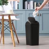 2 Pcs 3 Gallon Small Trash Can with Lid for Kitchen Bathroom Office Bedroom Waste Bin