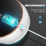 Touchless Automatic Soap Dispenser with Clock: Wall Mount Rechargeable
