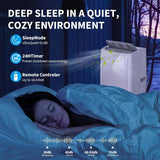 14000 BTU Portable AC, 4-in-1 with Remote & Panel Control for Large Rooms