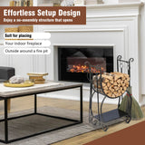 Indoor Fire Wood Log Rack for Fireplace Heavy Duty Firewood Pile Storage Racks