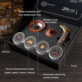 Whiskey Smoker Kit with Torch and Wood Chips, Cocktail Smoker for Old Fashioned