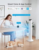 36" Smart Tower Fan with App/Voice Control, Temperature Sensor, 5 Modes