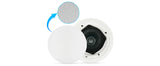 Herdio 5.25” Flush Mount Bluetooth Ceiling Speaker System Max Power 600 Watts Perfect For Humid