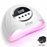 320W UV LED Nail Lamp 72LEDS Gel Polish Drying Lamp with Automatic Sensing 4 Timer Professional Nail