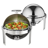 SucceBuy Roll Top Chafing Dish Buffet Set 6 Qt 2 Pack Stainless Steel Chafer