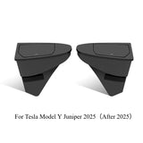 For Tesla Model Y Juniper 2025 2026 2PCS Front Door Trash Can Push-Open Lid Car Door Storage Box