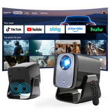 LYNCast Smart Projector with WIFI6 and Bluetooth5.4, 8K Support, X5AS,