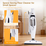 10-In-1 Multi-Surface Steam Mop w/ Detachable Handheld Steamer for Tiles