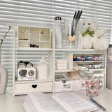 1pc Multi-Tier Desktop Organizer Storage Rack, Makeup Cosmetics Holder, Large