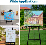 A-Frame Wooden Display Easel - Adjustable Lyre Beechwood Studio Easel