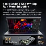 15.6" Portable i3 Laptop Computer PC Windows 11 Pro Intel Core i3 6100U Laptops