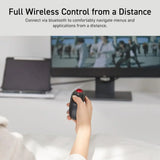 Ergonomic Bluetooth Thumb Mouse with 10 Buttons for TV, Presentation