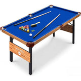 SereneLife 55in Portable Foldable Billiards Game Table for Kids and Adults
