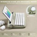 YUNZII B307 Wireless Keyboard, Retro Typewriter Aesthetic Keyboards