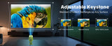 2026 New 1080P Projector Portable Wired w/ Speakers For Phone Movies