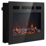42 inch Electric Fireplace, Wall Mounted Recessed Fire Place with Remote