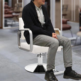 Salon Chairs for Hair Stylist Chair Hair Salon Chair 360 Degree Rotating Barber Chair, Height