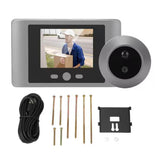 Mini Peephole Smart Wireless Door Viewer Camera PIR Motion Detection Smart Peephole Video Doorbell 2.8 Inch Doorbell Door Camera