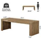 Tribesigns 79-Inch Extra Long Desk, Two Person Double Desk for Home Office