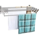Wall-Mounted Laundry Drying Rack for Clothes,Towels, and Shoes Adjustable