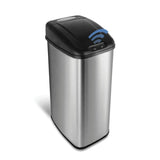 13 Gallon Automatic Kitchen Trash Can with Motion Sensor and Soft-Close Lid