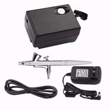 Airbrush Makeup Machine Kit with Air Compressor 0.4mm Needles and Nozzle Air Spray Gun