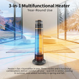 3 in 1 Portable Space Heater Tower Fan Combo for Bedroom, Office Large Room