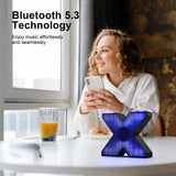 DOSS Desktop Bluetooth Speaker 10W Rich Sound Diverse Light Effect 26H Playtime TWS Pairing Wireless Speaker for Laptop Computer