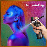 Rechargeable Handheld Mini Air Compressor Airbrush Portable Cordless Airbrush