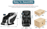 4d zero gravity Automatic Heating Massage Chair Bluetooth Music w/ Airbag