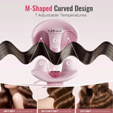 Hair Waver S16 Beach Waves Curling Iron for Women with 3 Titanium Ceramic Barrels Anti-Scald Protection Smart