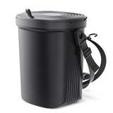 Leakproof Silicone Car Trash Can with Lid, 2 Gallon Garbage Bin for Sedan