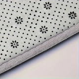 Solid color computer chair mat flannel floor mat thickened desk swivel chair