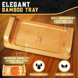 Old Fashioned Whiskey Smoker Box Kit With Dual View, Magnetic Clasp, Glass Smoker Top & Bamboo Tray For Bourbon Whiskey