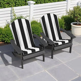 50x20 Inch Adirondack Chair Cushions Set of 2 Outdoor Rocking Chair Cushions