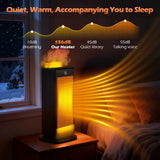 1500W Electric Heater Portable Tabletop Space Heater Household 3D Flame