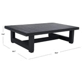 Outdoor Couture Collection Montford Black Patio Coffee Table