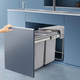 20L Pullout Trash Can for Kitchen Under-Counter Slide-Out Recycling Garbage Trash Can Waste Bin