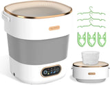 Portable White Mini Washing Machine with Spin-Dryer, 16L Large Capacity, Ideal for Apartments,