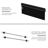 3 Drawers 27.75 Vertical Black Metal Filing Cabinet Lockable PreAssembled Stationary Letter Size