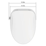 Smart Bidet Toilet Seat with Remote and Lighted,for Elongated Toilets,Soft Close and Instant Heated,